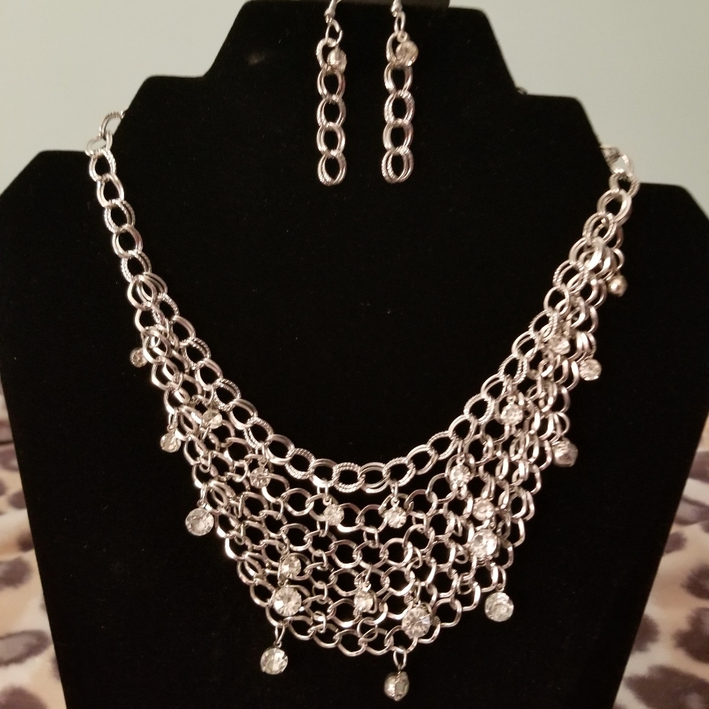 Necklace and earrings